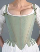 Silk Taffeta Stays mid 18th Century